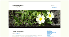 Desktop Screenshot of europebybike.info